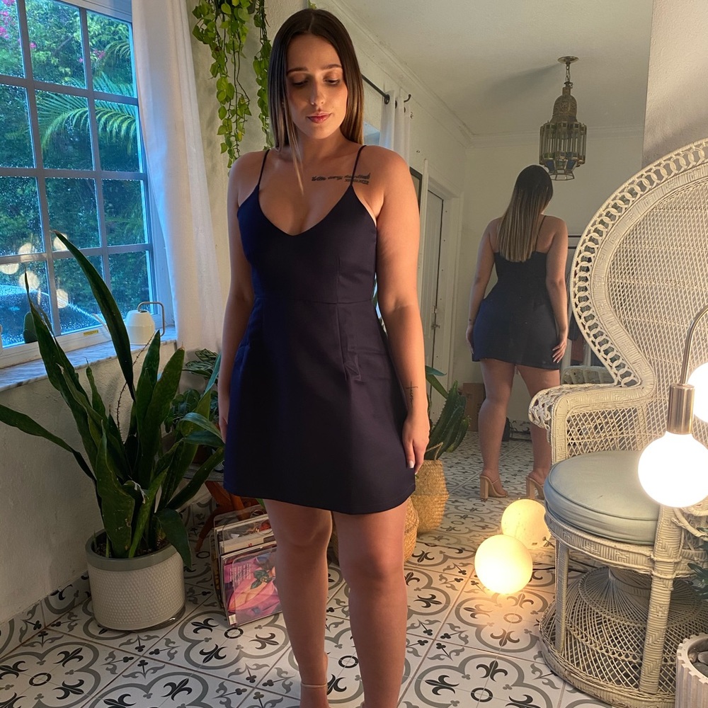 Casual Navy Dress
